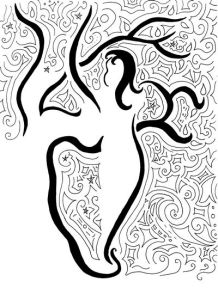 Pen and Ink - Dances with Trees