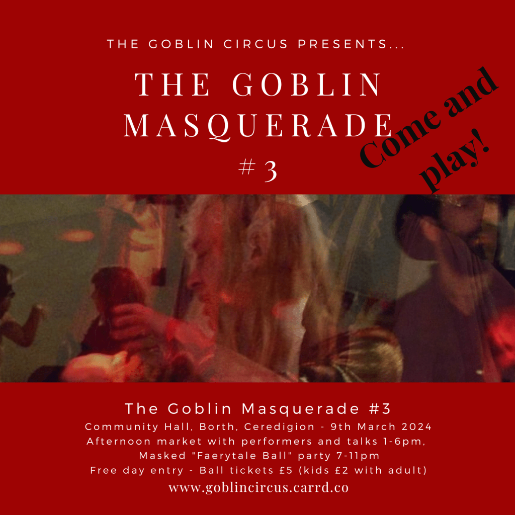 Goblin Masquerade 3 Button - click for details!